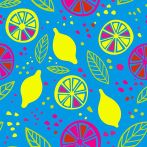 Citrus pop colors seamless pattern