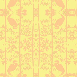 Birdsong Bamboo  Peach Yellow