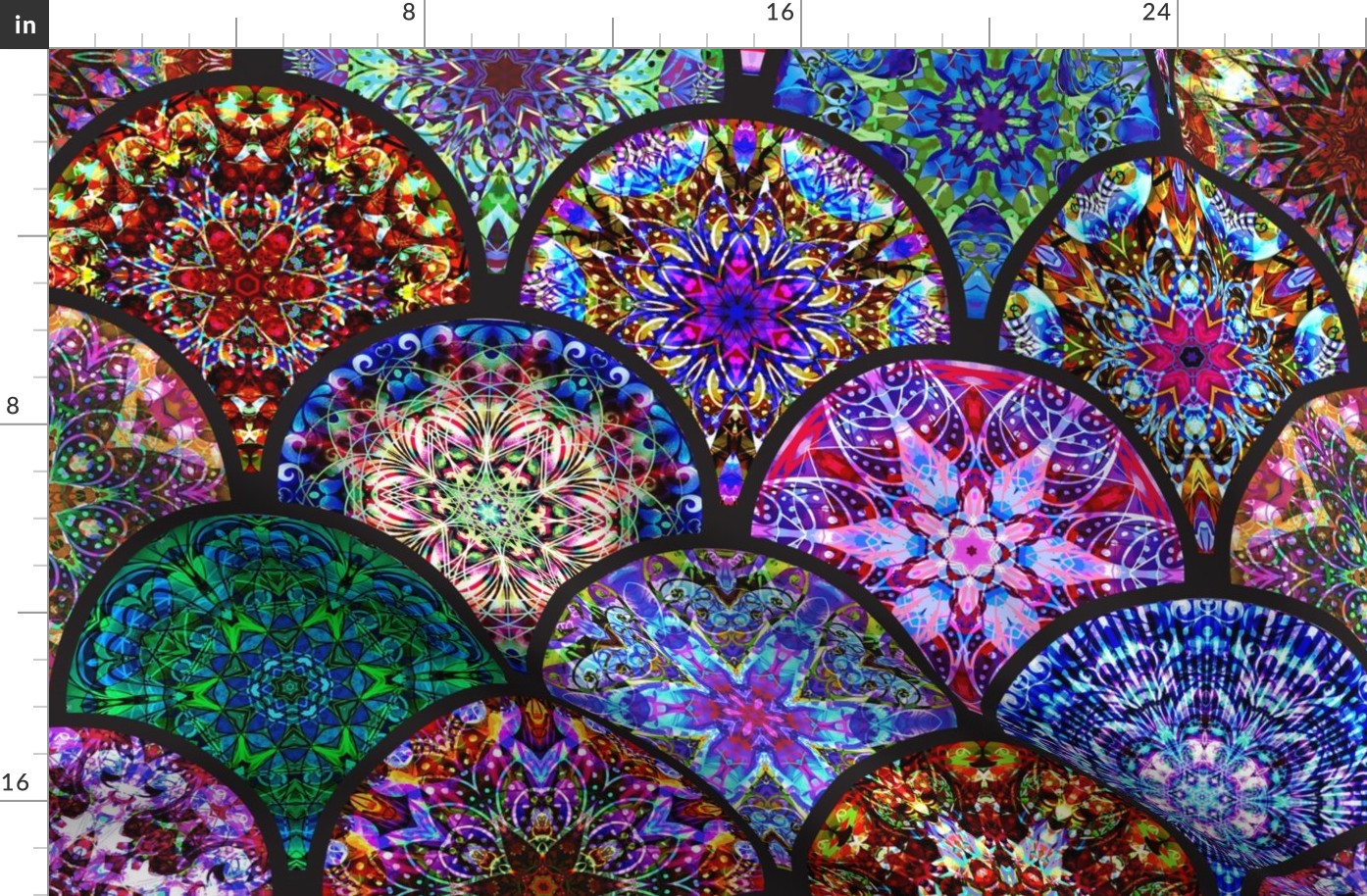 Intricate Kaleidoscope Collection Large Scale