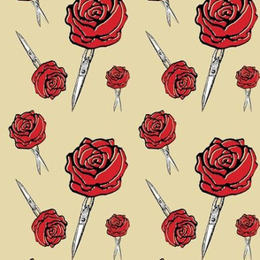 red roses with thorns Pearl