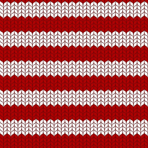 red striped knit (large scale) 