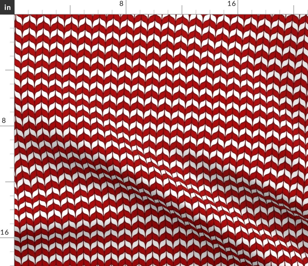 striped red knit (large scale)