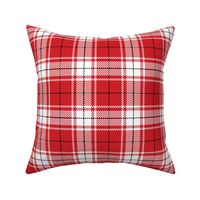 tartan white and red