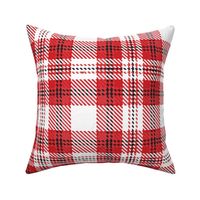 tartan white and red