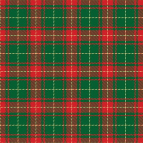 tartan red and green