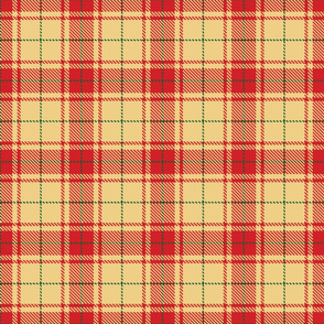 tartan red and yellow