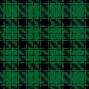 tartan black and green