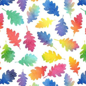 Autumn Leaves - rainbow #2
