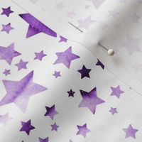 Stars-  watercolour purple #2