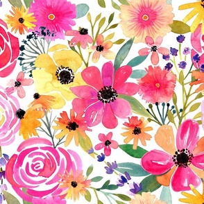 Watercolor Flower Frenzy