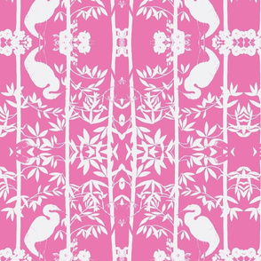 Birdsong Bamboo Pink White