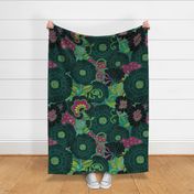 RETRO FLORAL 1970 PINK large scale