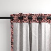  Desert Pink and Ash Black Floral