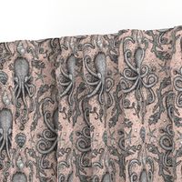 Octopus Damask- Seashell Pink 