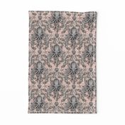 Octopus Damask- Seashell Pink 