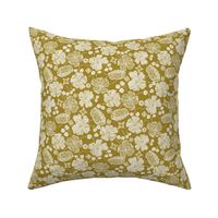 Brass and Cream Floral