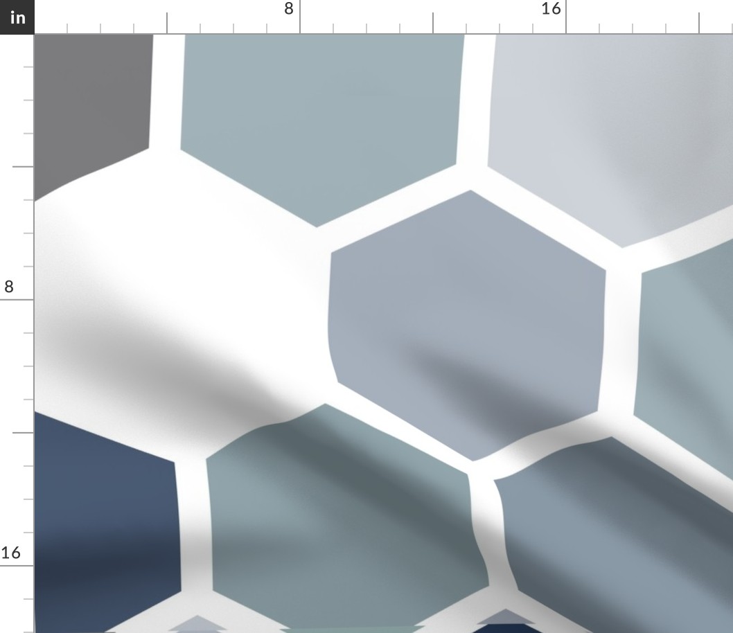19-14ac 116" Hexagon Quilt Panel