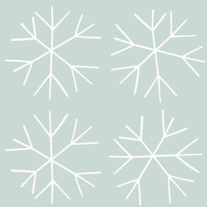 Christmas Snowflakes in turquoise