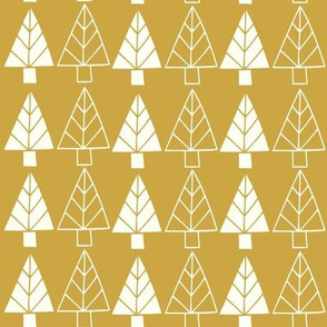 Christmas Trees in gold