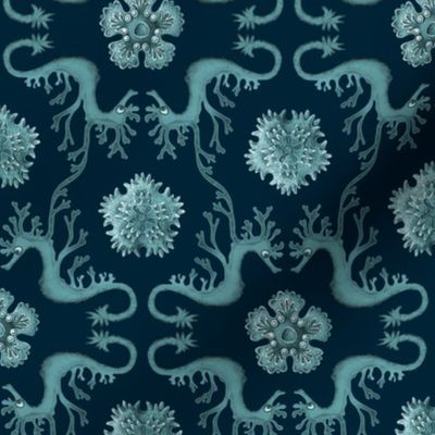 SEADRAGON AND SEA ANEMONE TEAL