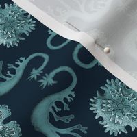 SEADRAGON AND SEA ANEMONE TEAL