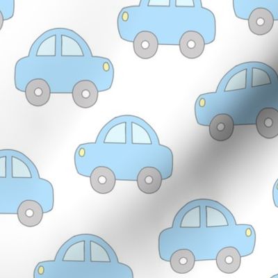 Cars Blue Gray Vehicle Transportation 