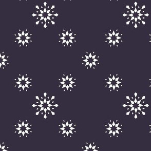 Snowflakes on Blueberry