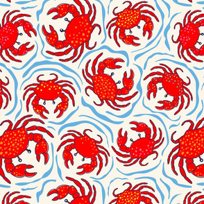Crabs in the Ocean - Large
