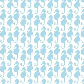 Seahorses - pale blue