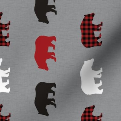  buffalo plaid marching bears - rotated