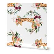 paprika floral giraffe with crown 5" - rotated