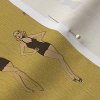 MOVIE STARS PAPER DOLLS - GOLD TEXTURE