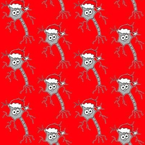 Christmas Neuron - on red