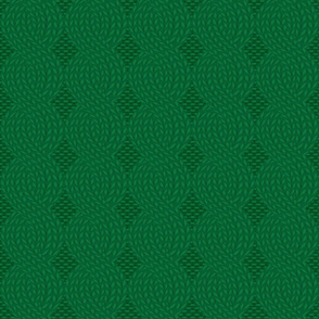 cable knit green (large scale)