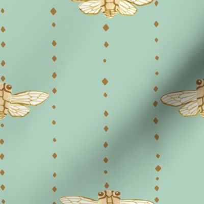 Cicadas {Celadon} - large scale