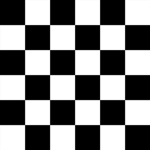 Checker Board - White Black