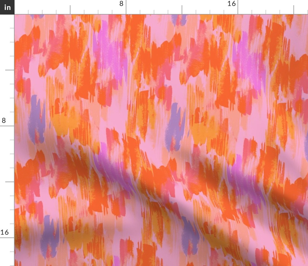 Orange, pink, red, lilac abstract pattern