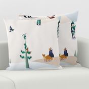 Whimsical wonderland forest animals