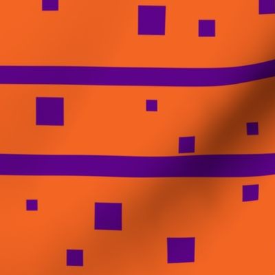 Orange and purple squares Med Jumbo