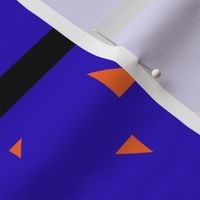 Dark Blue and orange triangles med Jumbo