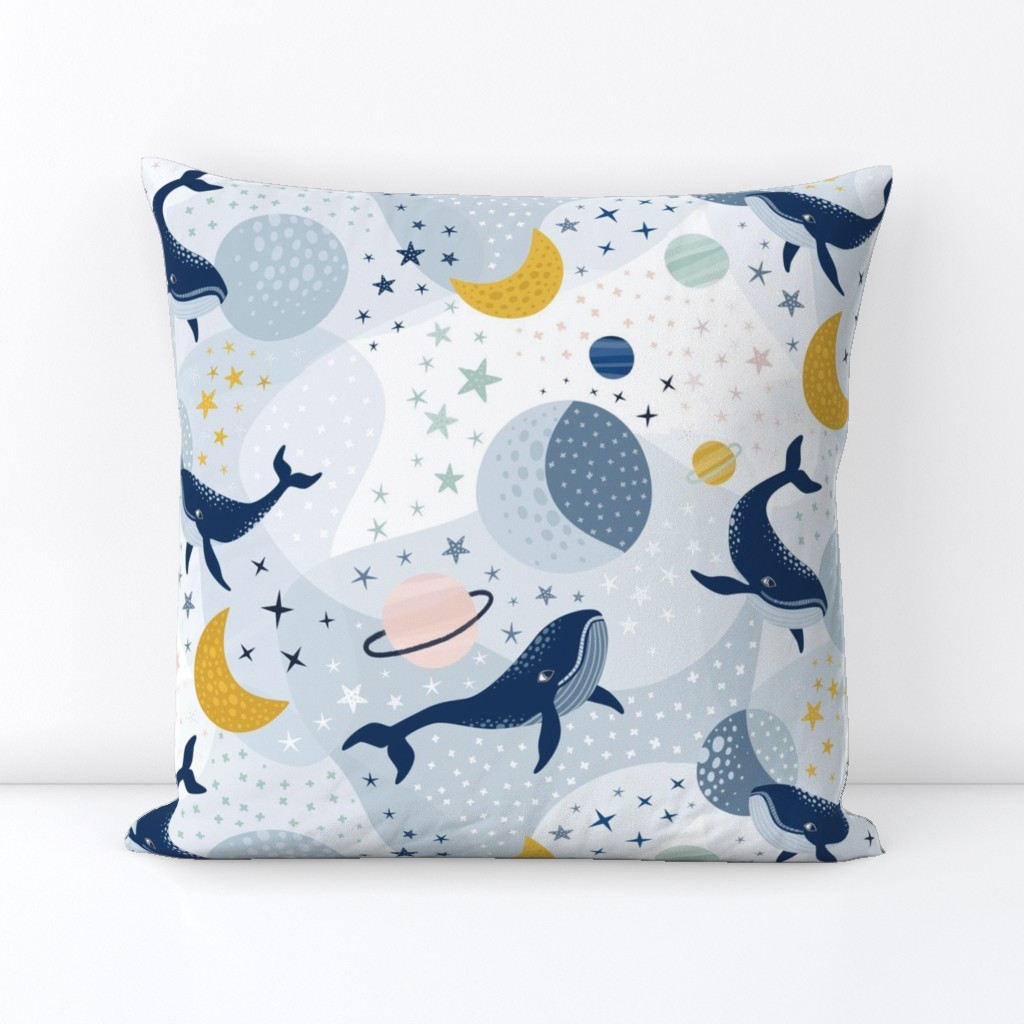 Whimsical space whales