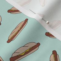 Hotdog lovers sandwich lunch fast food pop art drawing mint