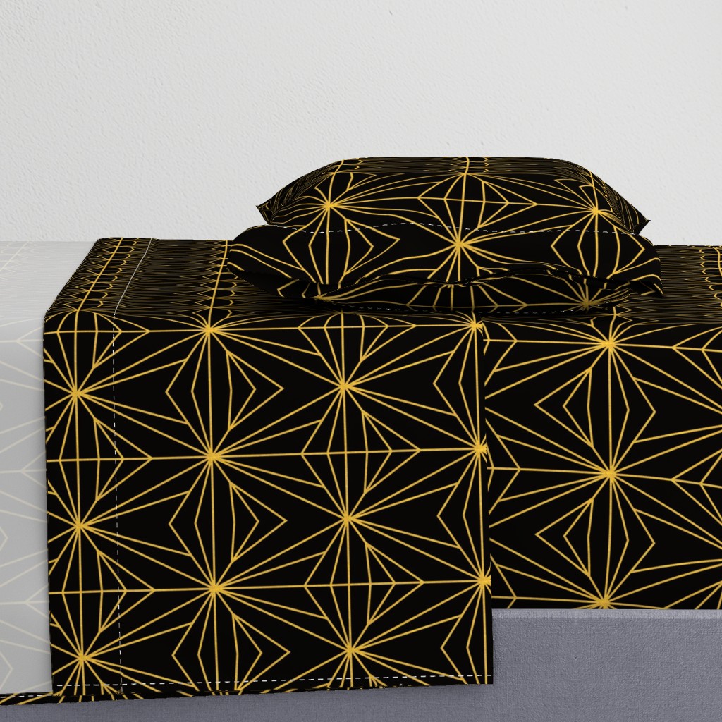 LARGE NEO DECO - BLACK, GOLD EFFECT