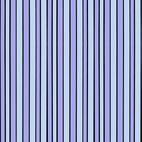 Black Periwinkle Purple Stripe  -- Light Modern Stripe -- Purple Periwinkle and Black Stripe -- 5.96in x 51.15in repeat -- 150dpi (Full Scale)
