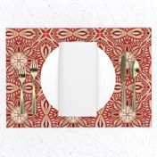 Chintz Red Gold tile