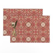 Chintz Red Gold tile