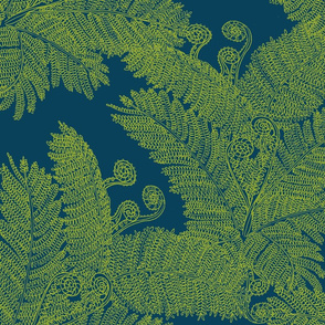 HAPU FERN BLUE Small Scale