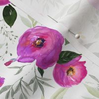 Berry Watercolor Florals