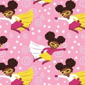 Little African American superhero girls black girls