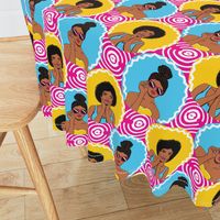 African american girls retro pop-art